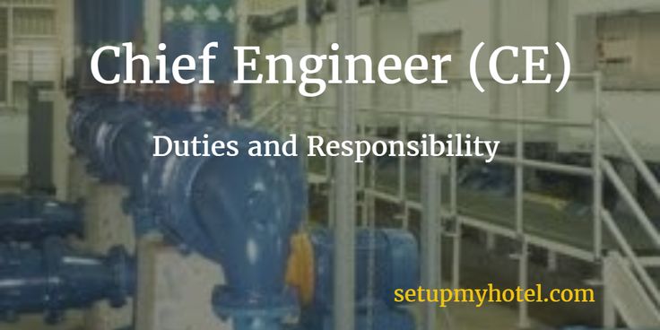 Chief Engineer Duties and responsibility Hotel Job Descriptions - chief engineer job description Chief Engineer Duties and responsibility Hotel Job Descriptions - chief engineer job description