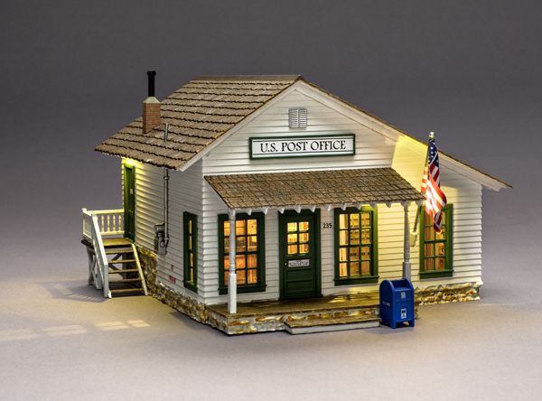 Woodland Scenics HO Scale Built-Up Building//Structure Letters Parcel Post Office