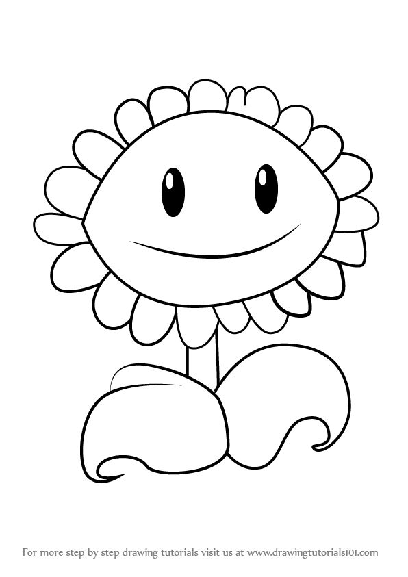 plants vs zombies sunflower coloring plants vs zombies sunflower coloring