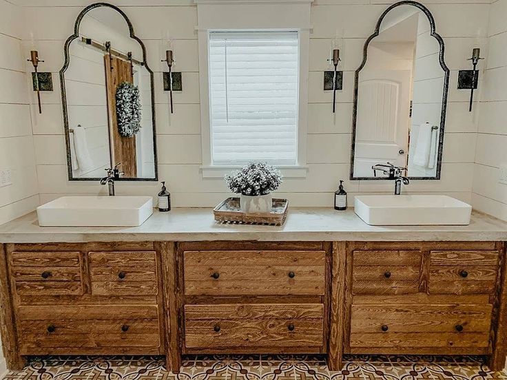 2 157 Likes 18 Comments Farmhouse Charm On Instagram We Are In Love W Master Bath Vanity Bathroom Style Master Bath Vanity Bathroom Farmhouse, Do You Need A Double Vanity
