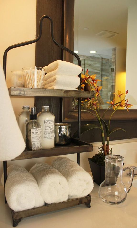 Best 25+ Bathroom Countertop Storage Ideas Only On Pinterest Guest bathroom display..really like the semi rustic look! - Best 25+ Bathroom Countertop Storage Ideas Only On Pinterest