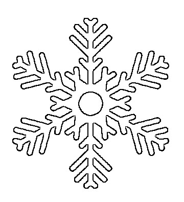 free printable snowflake templates large small stencil patterns