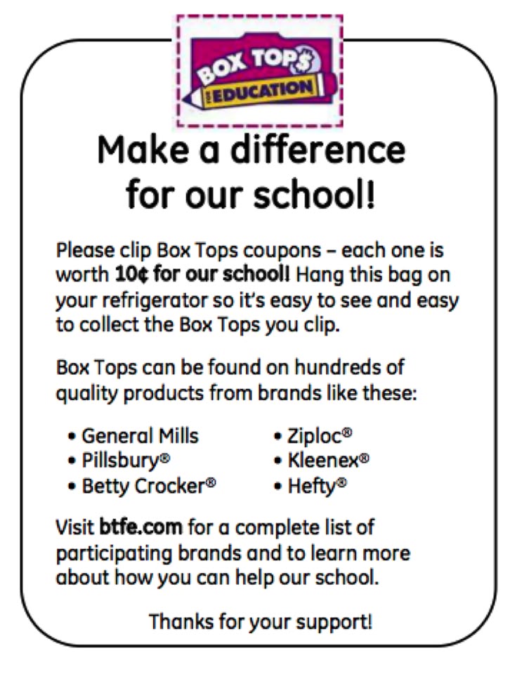 190 best pta pto images on pinterest school fundraisers box tops box tops for education flyer