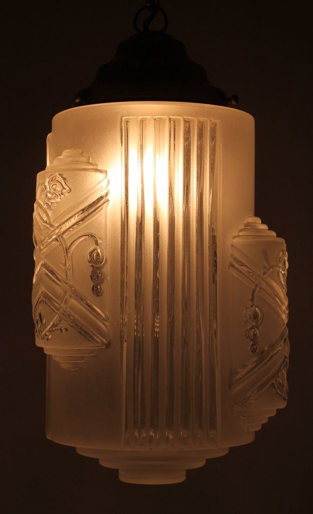 Traumhafte ART DECO - Messing Lampe - Hängelampe | Art ...
