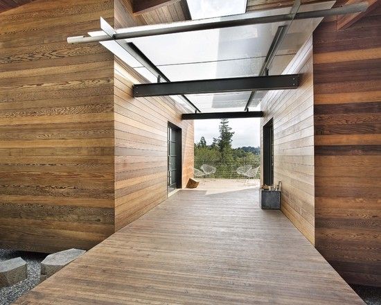 residence modern wood and glass breezeway by quezada architecture