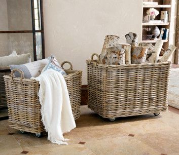 Avery Rolling Storage Baskets Living Room Avery Rolling Storage Baskets Living Room Wicker Soft Surroundings In 2018