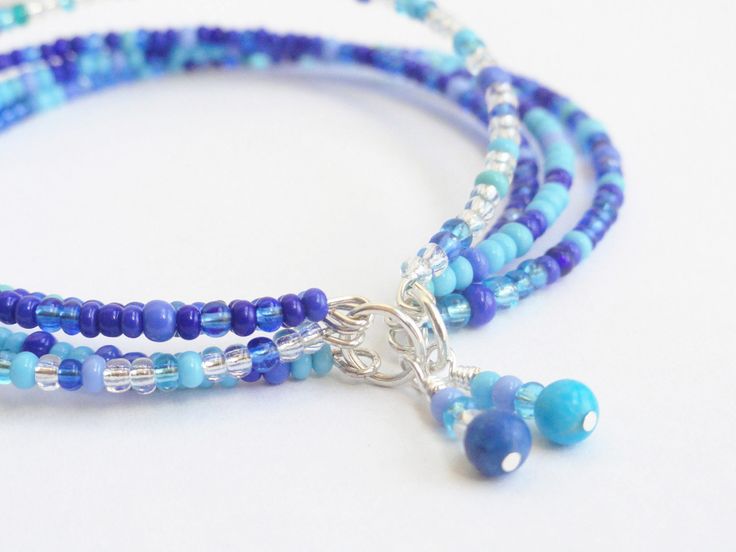 163 Best Bijoux Bracelets Images On Pinterest Amethyst Blue Beaded Bracelet Seed Bead Multi Strand Criss Cross Turquoise