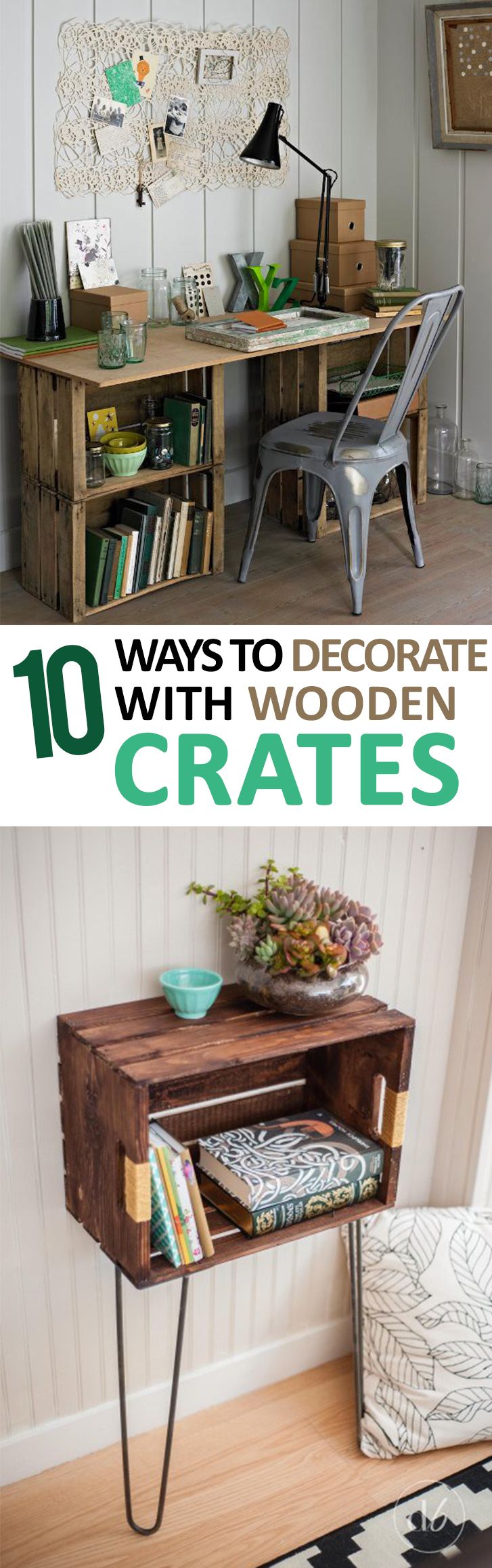 10 Ways To Decorate With Wooden Crates 10 Ways To Decorate With Wooden Crates