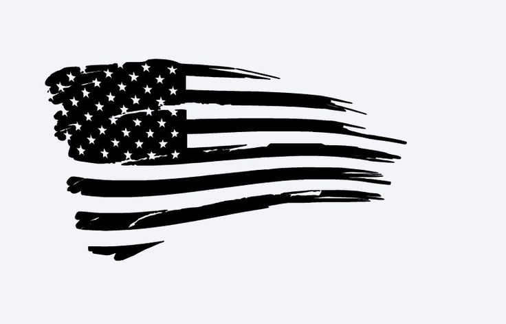 Tattered American Flag Vehicle Decal | American flag decal, Flag decal