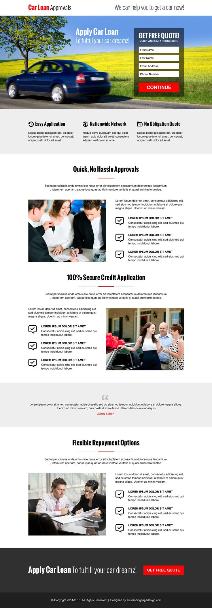 best landing page templates