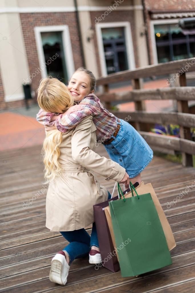 Mother With Daughter With Shopping Bags Stock Photo Ad Shopping Daughter Mother Photo Ad