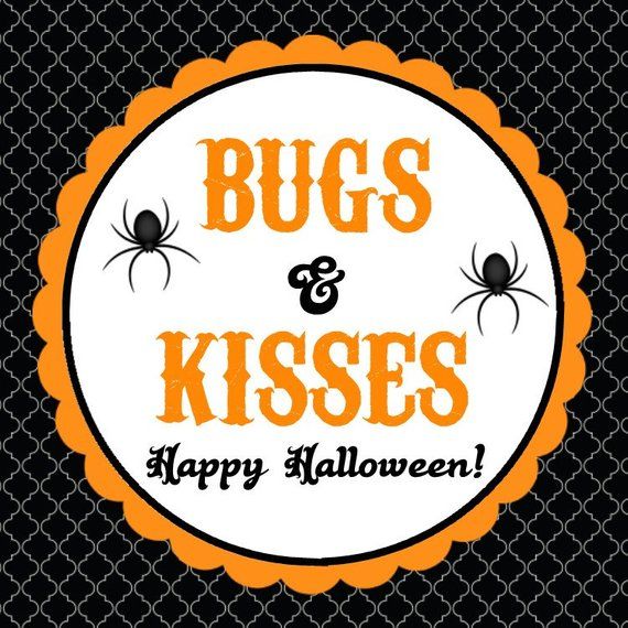 Halloween Choose Tags - Insects Kisses ( Electronic Record, Oneself photograph relating to Bugs and Kisses Printable named Halloween Prefer Tags - Insects Kisses ( Electronic Report, Yourself