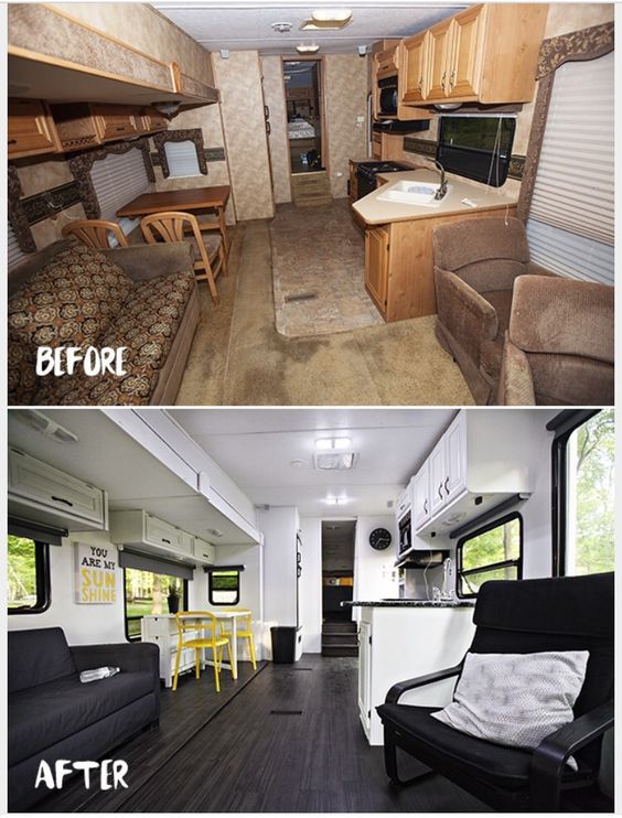 Rv Renovation So Bright In There Now Camper Makeover Rv Renovation So Bright In There Now Camper Makeover Remodeled Campers And Living