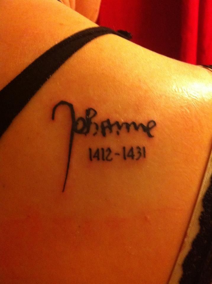 tattoo number 1 joan of arcs signature and memorial of tattoo number 1 joan of arcs signature and memorial of