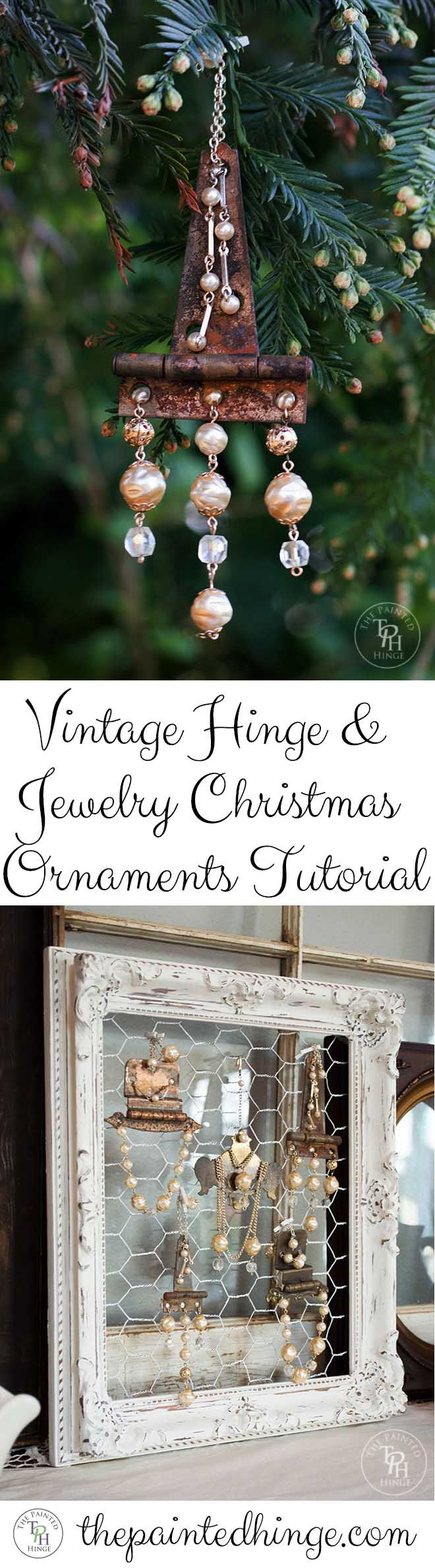 Vintage Hinge Jewelry Christmas Ornaments Vintage Hinge Jewelry Christmas Ornaments