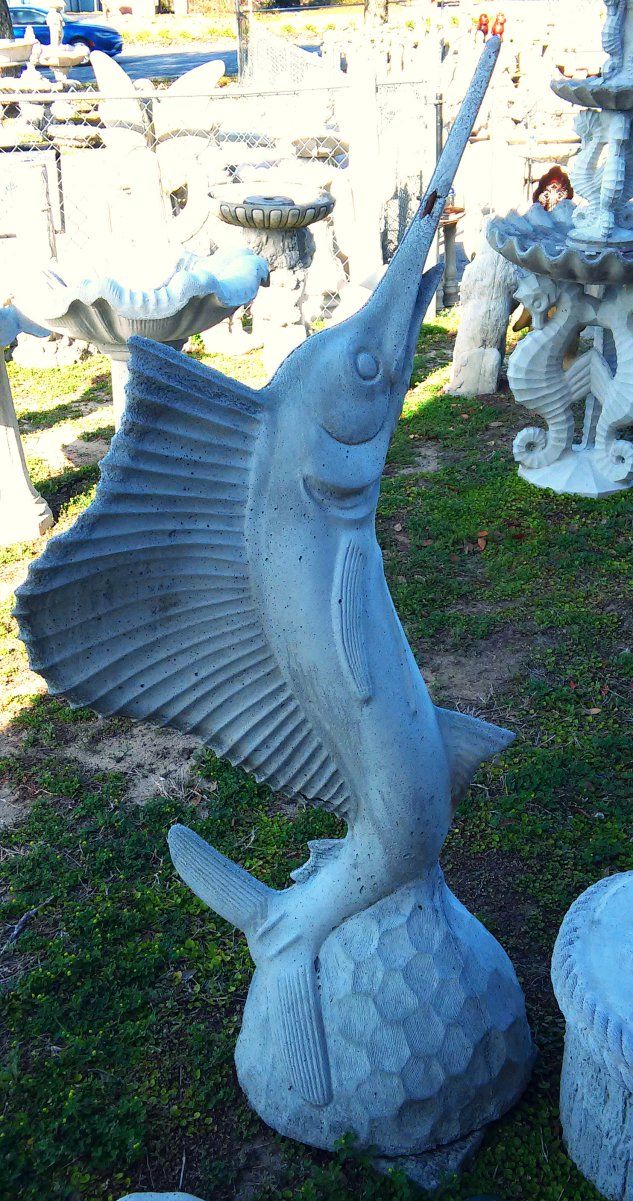 137 Xl Marlin Statues People Concrete Garden 137 Xl Marlin Statues People Concrete Garden