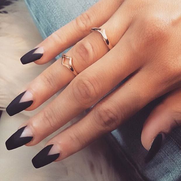 Best 25+ Matte Black Nails Ideas On Pinterest Matte Black Nail 25 Matte Nail Designs You'll Want to Copy this Fall - Best 25+ Matte Black Nails Ideas On Pinterest Matte Black Nail