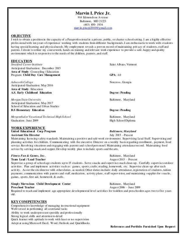 paraprofessional resume samples visualcv database best resume for students