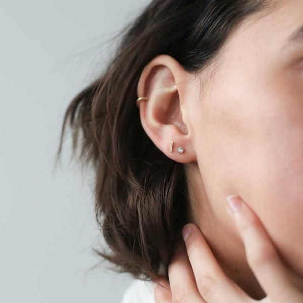 Classic Ear Cuff and Little Bar Studs | Maison Miru Jewelry