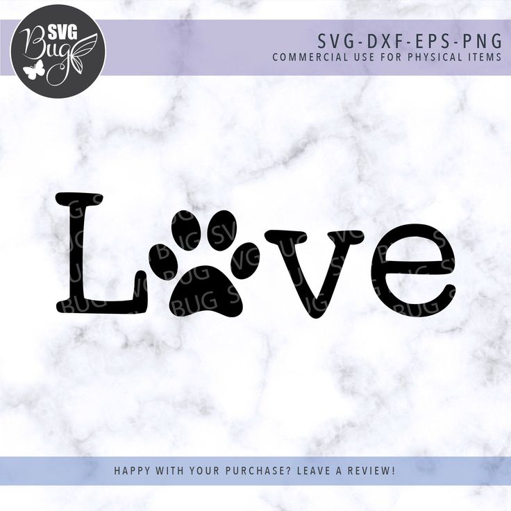 Download Love Svg file, Paw Print Svg File, Pet Svg File, T-shirt ...