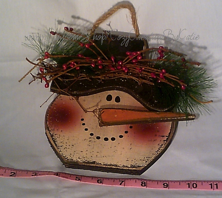 primitive wooden snowman hanger christmas crafting pinterest primitive christmas ideas
