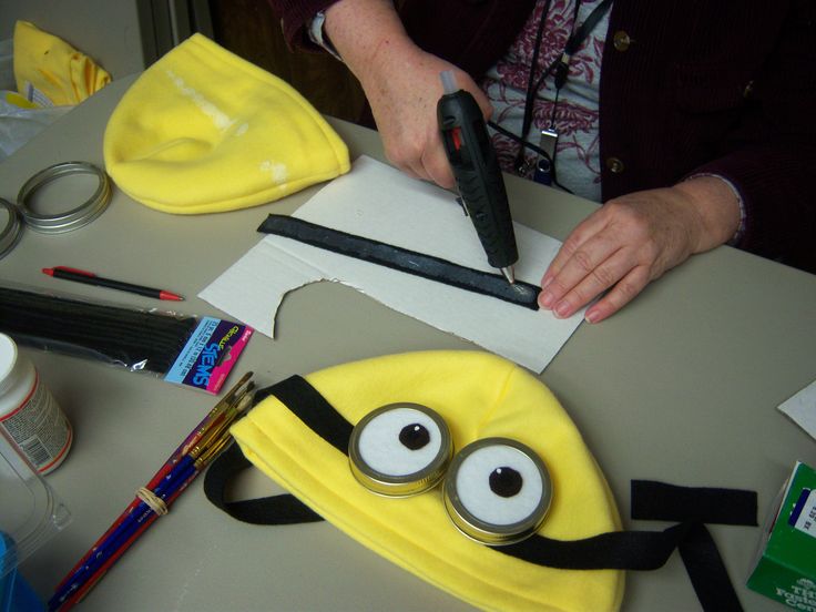 minion hat and goggles minion hat and goggles