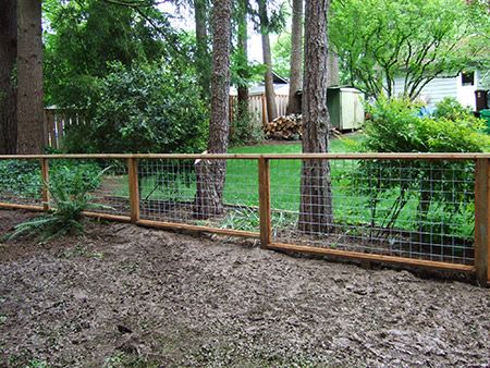 Wood And Galvanized Mesh Fence How To Build A Livestock 17 Wood And Galvanized Mesh Fence How To Build A Livestock 17 Steps Wikihow Pools In 2018 Pinterest Wire Design
