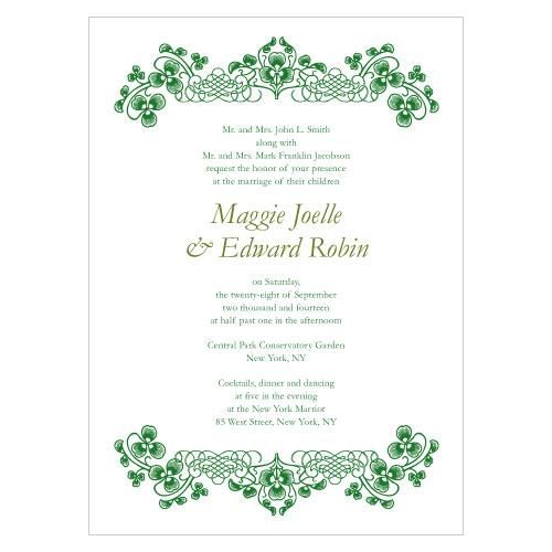 Luck Of The Irish Invitation (Pack of 1) Luck Of The Irish Invitation (Pack of 1)