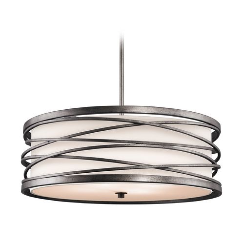 3 light pendant bronze kichler drum pendant light with white glass in warm bronze 3 light pendant bronze kichler drum pendant light with white glass in warm bronze