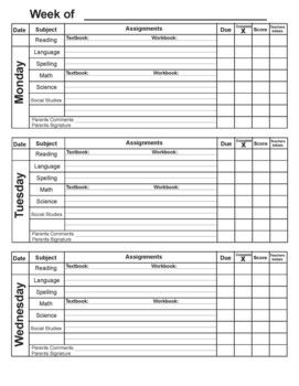 online planner for students
