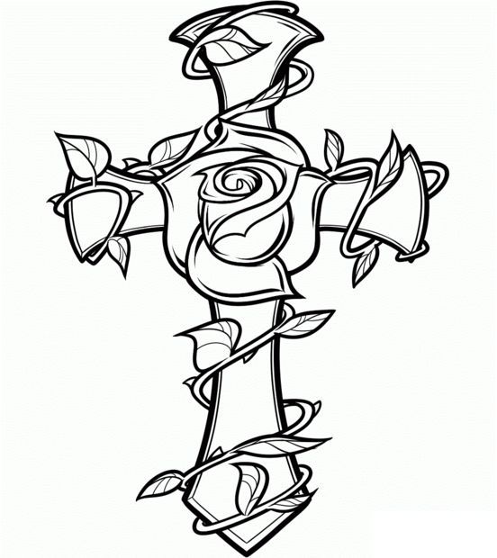 Wooden Flower Cross With Scroll Saw Wood burning & patterns Wooden Flower Cross With Scroll Saw Wood burning & patterns