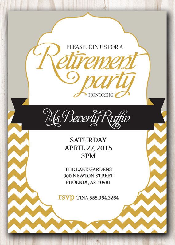 retirement card template