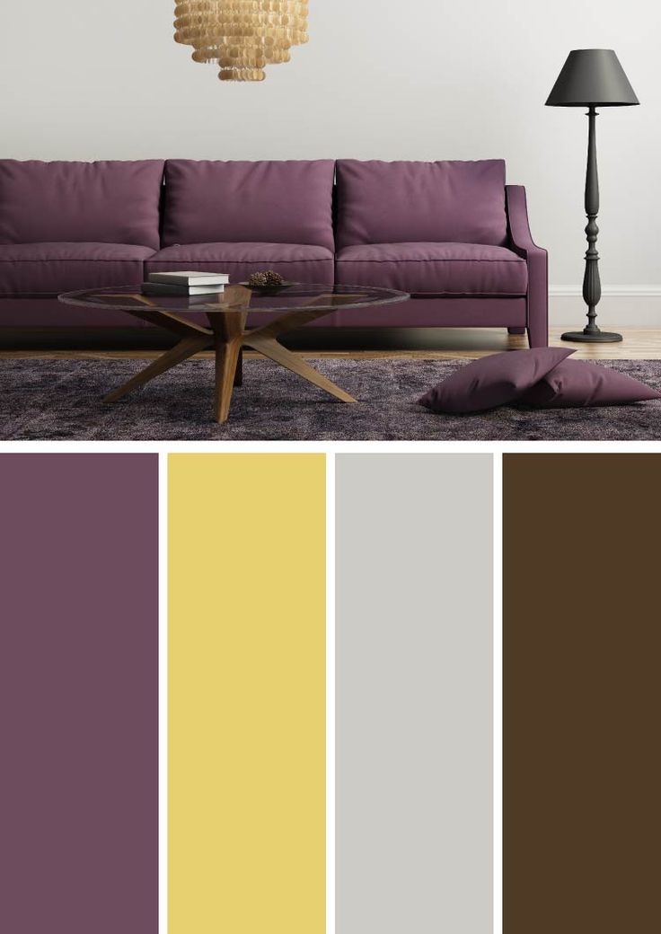 purple and brown living rooms