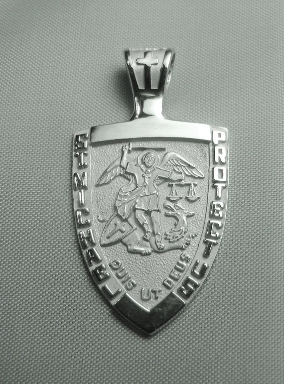 9 Jewelry Ideas St Michael Medal - Saint Michael Pendant White Gold