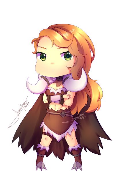 Cute chibi Hilda MLBB ️😍 di 2021 | Chibi, Karakter animasi, Desain