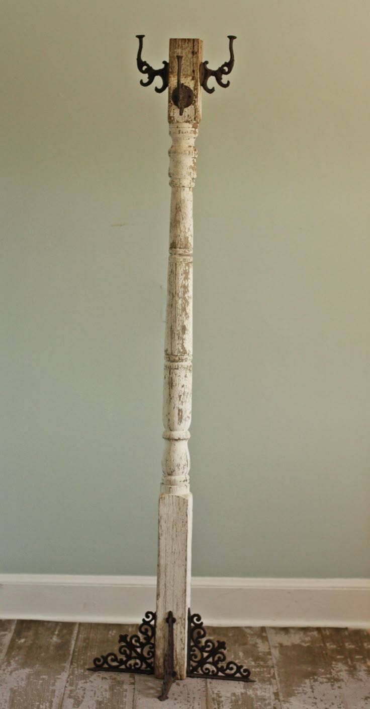Uncategorized Stand Up Coat Rack best 25 standing coat rack ideas on pinterest grey racks chippy architectural salvage postcolumn re purposed into shabby chic brought