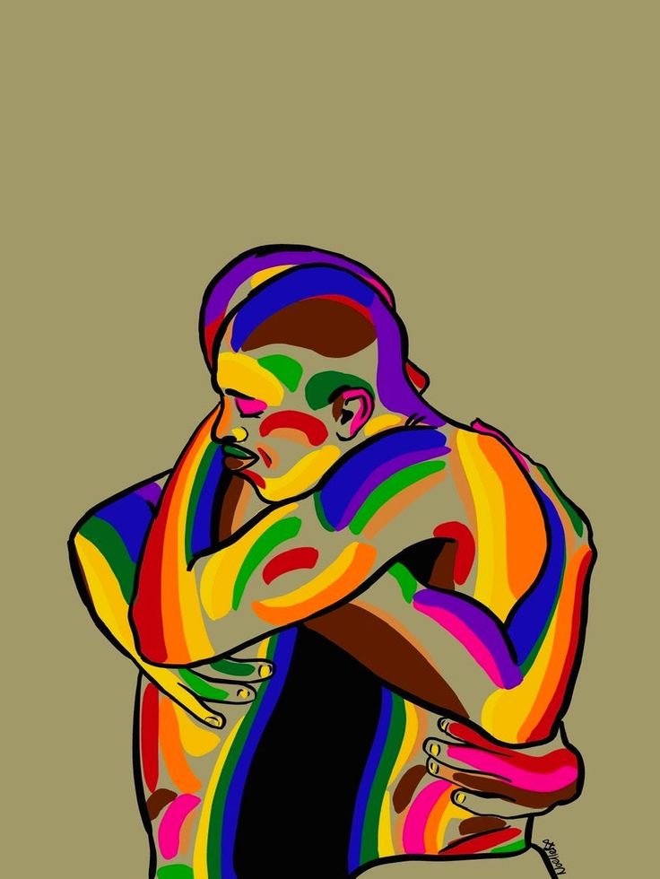 Love is Love Original artwork in honor of Pride month  Prints available on #Etsy @NoelleRxArt  #buyblackart #pride #blackartist #supportblackartists