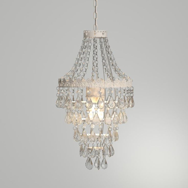 Tadpoles 1 Light Antique White Diamond Pendant Lamp Chandelier Cplapl010 Hanging Lights Pendant Lamp Chandelier, 12 X 20 Pendant Lamp Chandelier White Diamond Tadpoles