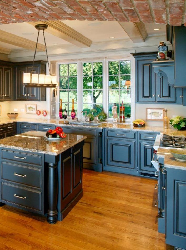 Altering The Paint Colors Of Kitchen Cabinets Could Make A Dramatic Transformation Create Beautiful Kitch Blue Kitchens Kitchen Cabinets, Kitchen Cupboard Paint Colors Ideas