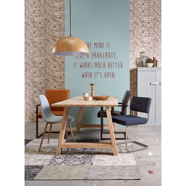 Heb je een houten eettafel maar wil je ook graag houten ...