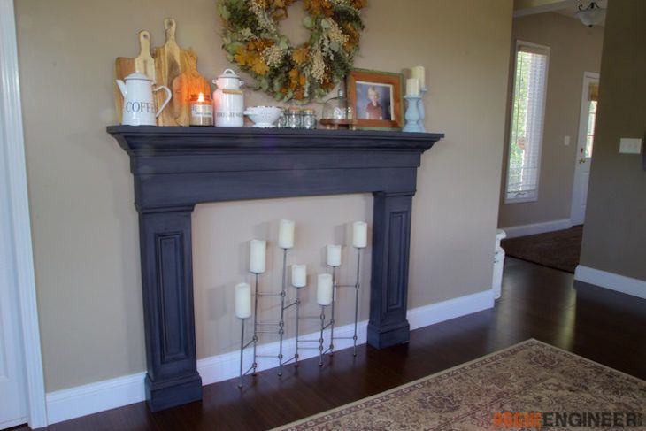 Faux Fireplace Mantel Surround Rogue Engineer Faux Fireplace Faux Fireplace Mantels Fireplace Mantel Surrounds