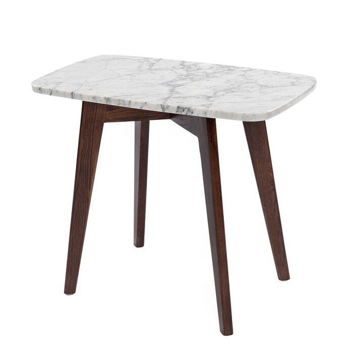Ivy Bronx Hortencia End Table Wayfair Marble End Tables Cool Table Lamps White Marble Table