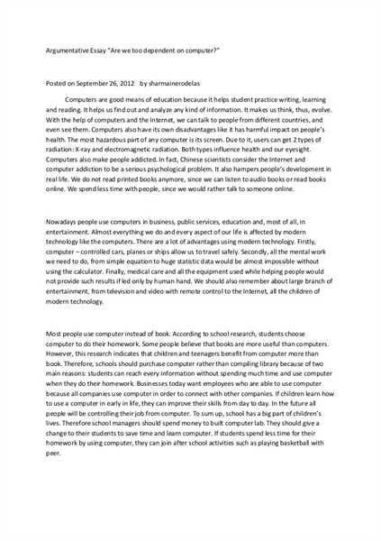 Opinion essays examples