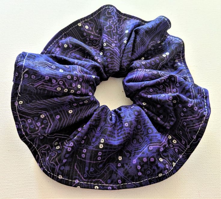Red and Gold Argyle - standard size Hair Scrunchie Inspired by Harry Potter Gryffindor House