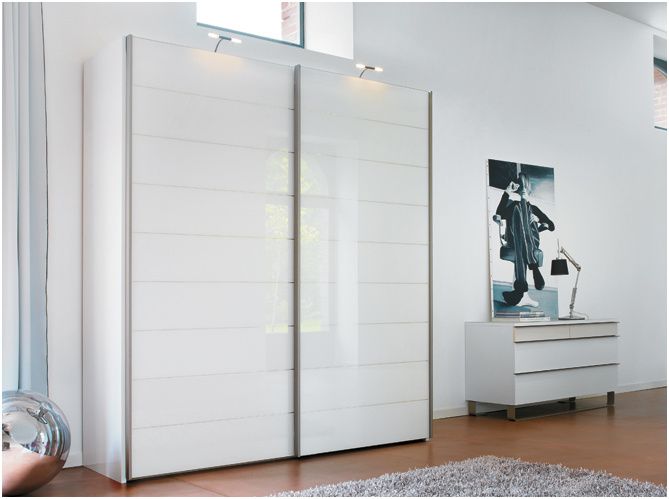 Fly Armoire 2 Portes Blanc Pieds Bois Tall Cabinet Storage Teenage Room Tall Storage