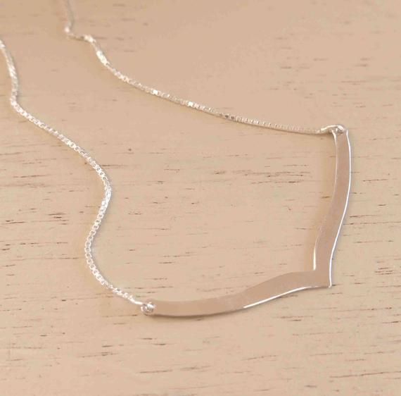 Chevron drop earrings in sterling silver gift ready for her Chevron drop earrings in sterling silver gift ready for her