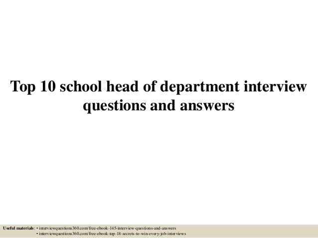 interview questions for supervisor