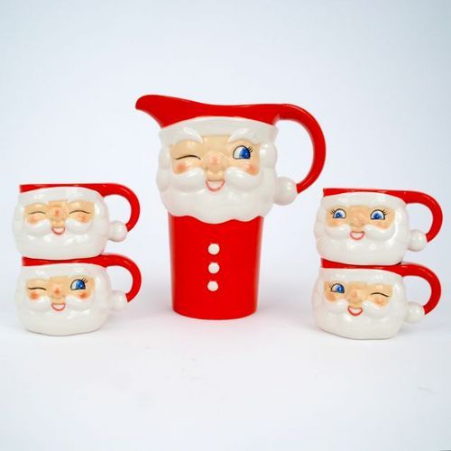 Images Of Old Fashioned Santa Mugs Pitcher Images Of Old Fashioned Santa Mugs Pitcher