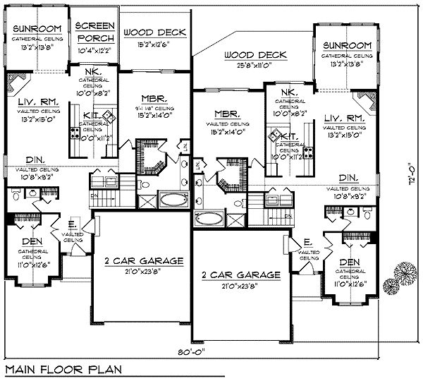 67 best Duplex plans images on Pinterest | Duplex house plans ... 67 best Duplex plans images on Pinterest | Duplex house plans ...