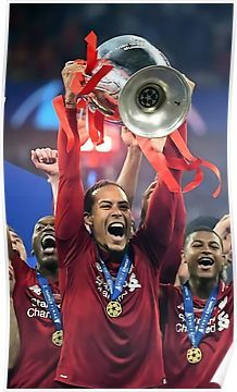 Best Moment Liverpool Picture Champion Virgil 2019 Van Dijk Winner Art Print Poster